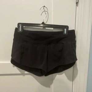 Lululemon speed up shorts; size 4; great condition